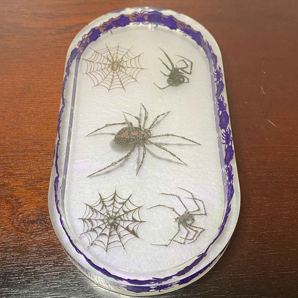 Halloween Spider Web Design Tray